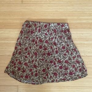 Floral mini skirt